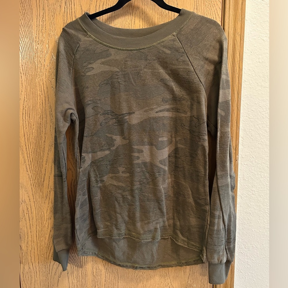 Distressed Camo Sweater